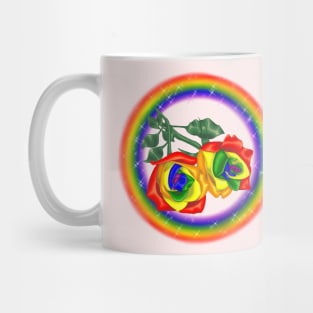 Gay pride roses Mug